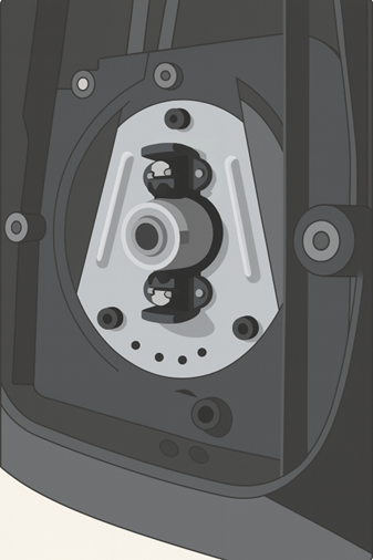 Application of Hall Vane Sensor e.g. Honeywell 2AV54 in a motorbike ignition system